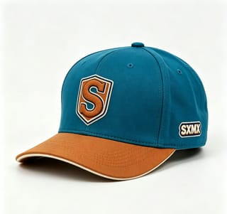 Custom Embroidered Crest Baseball Cap with Contrast Trim thumb 2