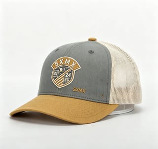 Custom Embroidered Crest Trucker Cap with Mesh Back thumb 3