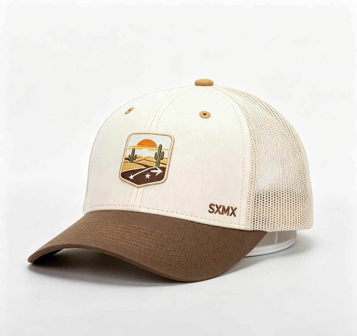 Custom Desert Sunset Patch Trucker Cap - image 1
