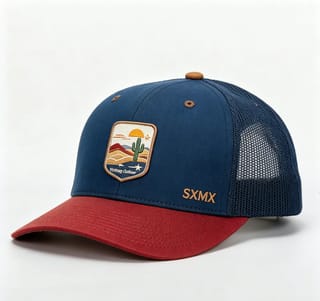 Custom Desert Sunset Patch Trucker Cap thumb 2