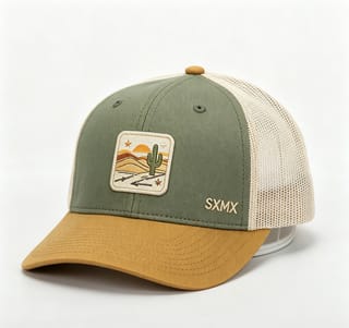 Custom Desert Sunset Patch Trucker Cap thumb 3