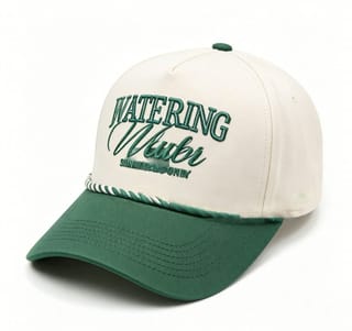 Custom Script Embroidery Camp Cap with Rope Trim thumb 2
