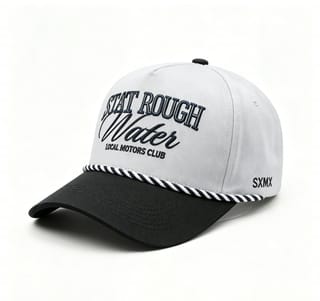 Custom Script Embroidery Camp Cap with Rope Trim thumb 5