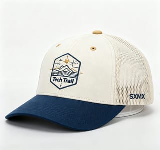 Custom Mountain Wave Patch Trucker Cap with Mesh Back thumb 5