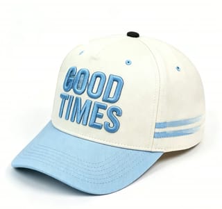 Custom Embroidered Lettering Camp Cap with Contrast Brim thumb 2
