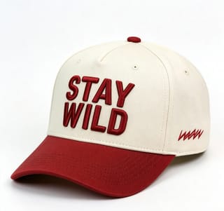 Custom Embroidered Lettering Camp Cap with Contrast Brim thumb 3