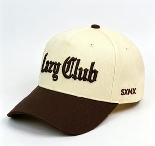 Custom Embroidered Lettering Camp Cap with Contrast Brim thumb 4
