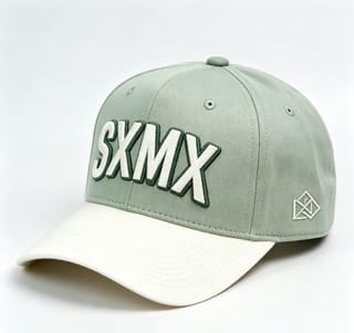 Custom Embroidered Lettering Camp Cap with Contrast Brim thumb 5