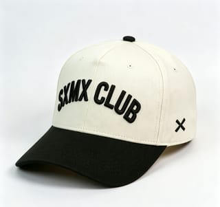 Custom Embroidered Lettering Camp Cap with Contrast Brim thumb 6
