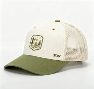 Custom Camping Scene Patch Trucker Cap thumb 2