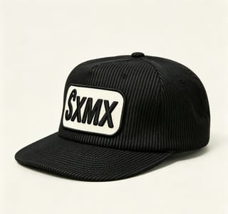 Custom Hickory Stripe Camp Cap with Flat Brim thumb 4
