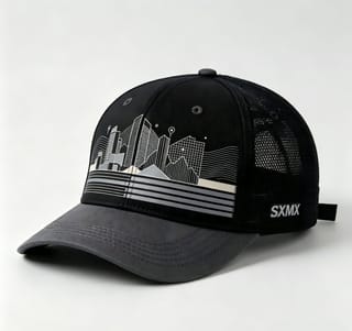 Custom City Skyline Print Baseball Cap thumb 5