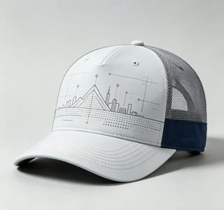 Custom City Skyline Trucker Cap with Mesh Back thumb 3