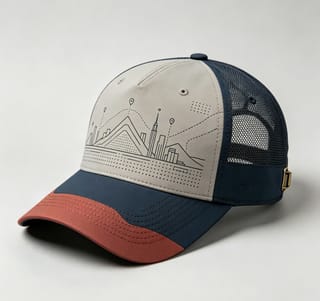 Custom City Skyline Trucker Cap with Mesh Back thumb 5
