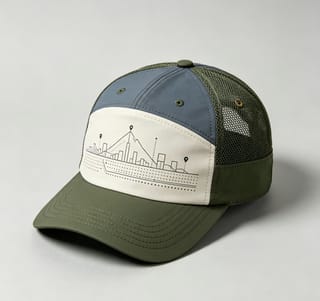 Custom City Skyline Trucker Cap with Mesh Back thumb 6