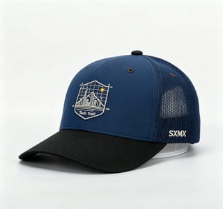 Custom Embroidered Mountain Trucker Cap with Mesh Back thumb 2