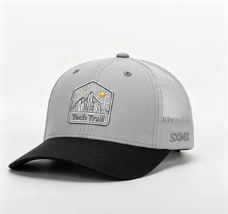 Custom Embroidered Mountain Trucker Cap with Mesh Back thumb 3