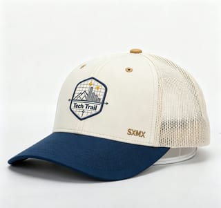 Custom Embroidered Mountain Trucker Cap with Mesh Back thumb 4
