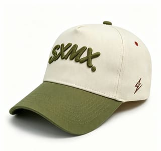 Custom Lightning Bolt Embroidery Camp Cap thumb 3