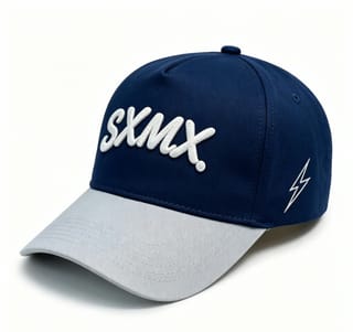 Custom Lightning Bolt Embroidery Camp Cap thumb 4
