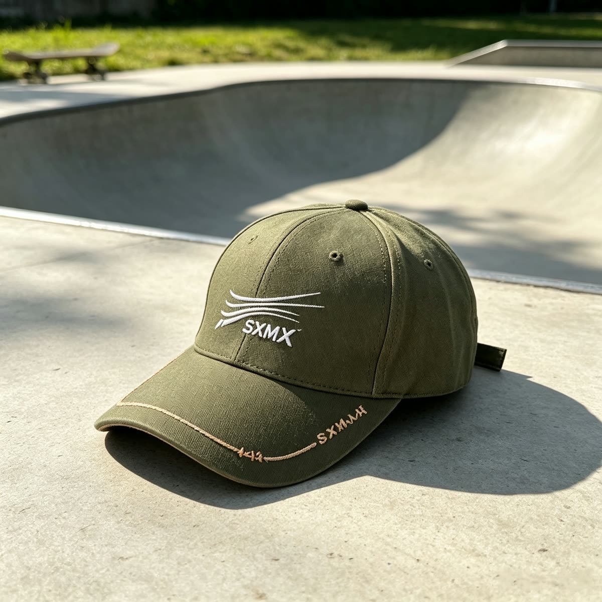 Custom Embroidered Logo Baseball Cap with Contrast Stitch scene