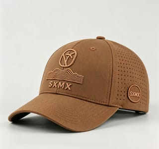 Custom Tonal Mountain Embroidery Baseball Cap