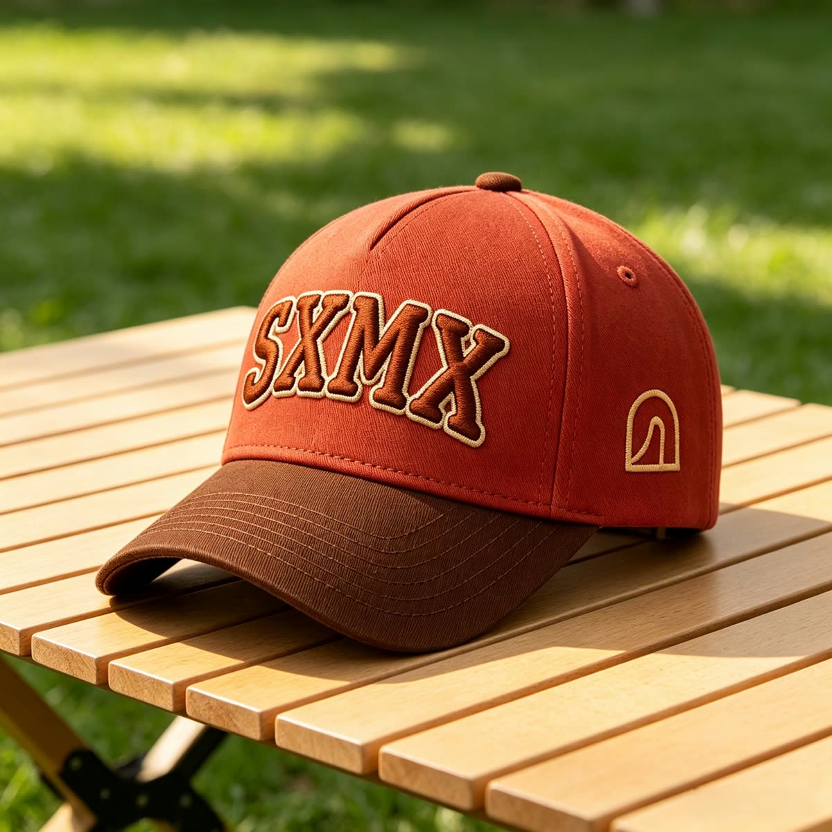 Custom Embroidered Lettering Trucker Cap with Snapback scene