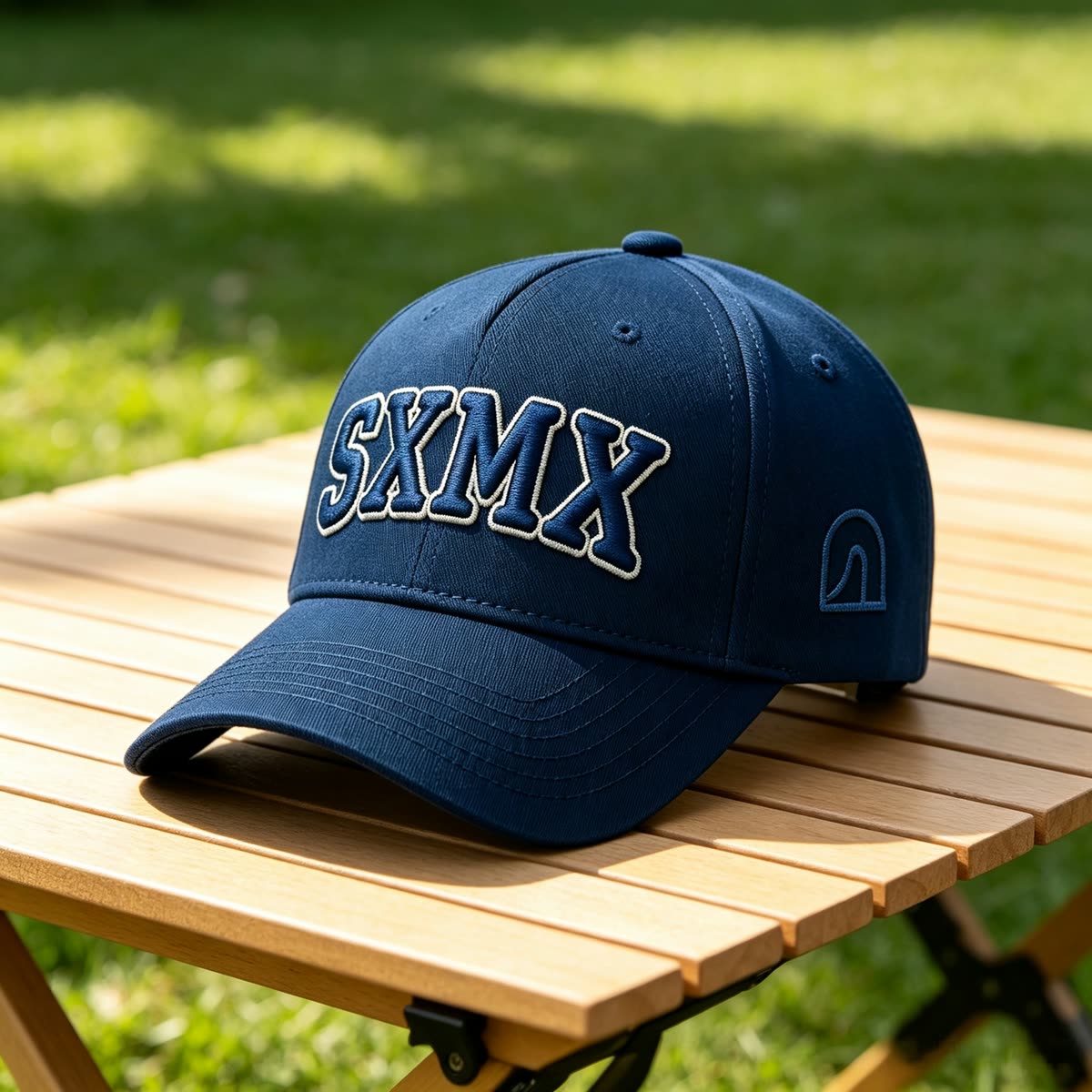 Custom Embroidered Lettering Trucker Cap with Snapback scene