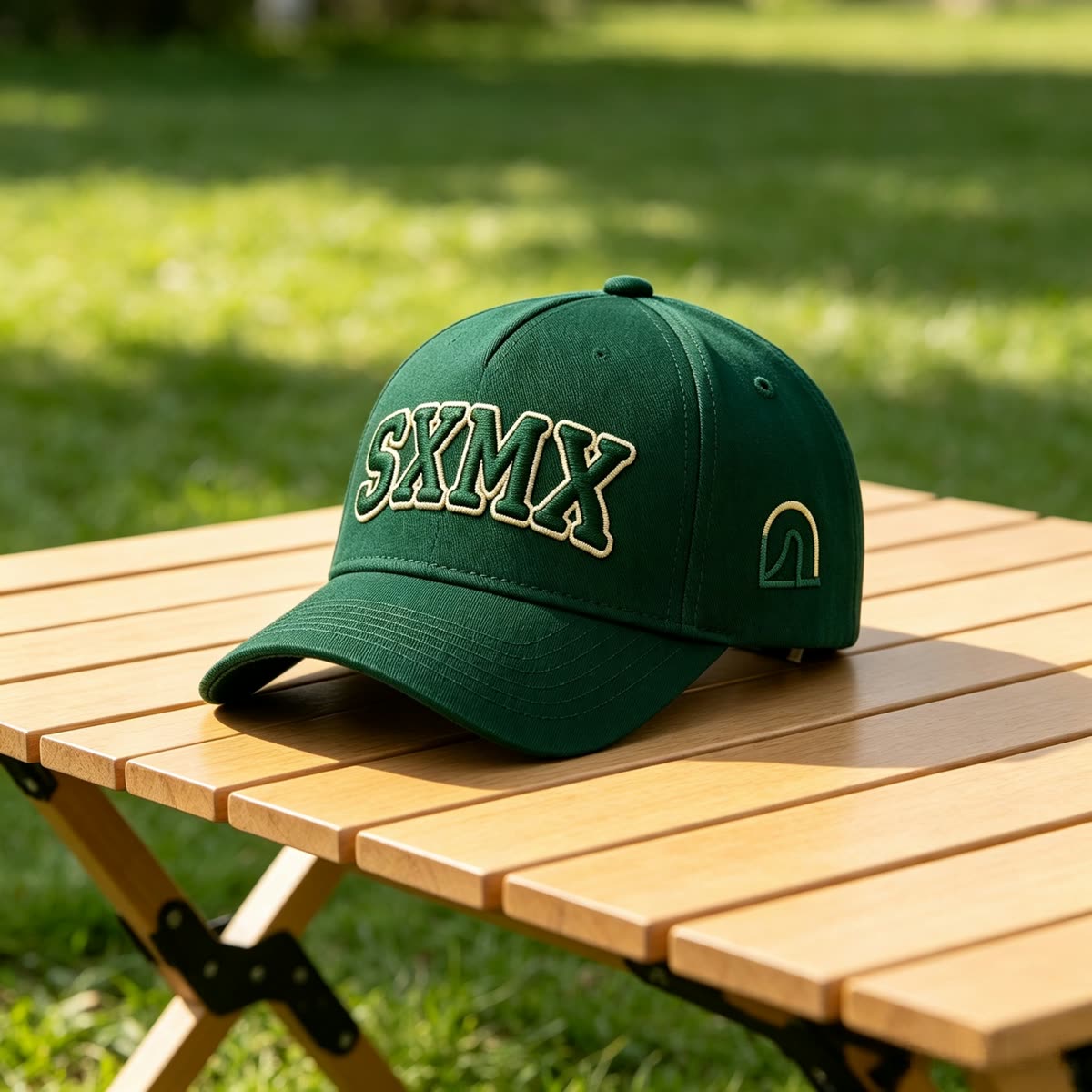 Custom Embroidered Lettering Trucker Cap with Snapback scene