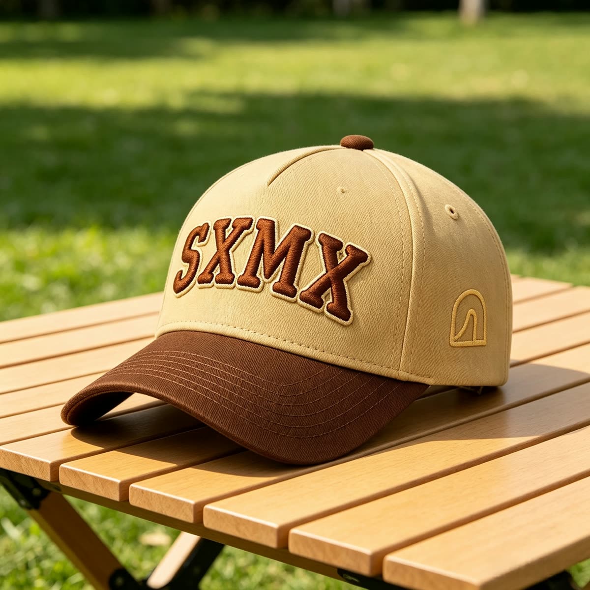 Custom Embroidered Lettering Trucker Cap with Snapback scene