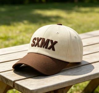 Custom Embroidered Lettering Dad Cap with Contrast Brim thumb 4