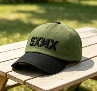 Custom Embroidered Lettering Dad Cap with Contrast Brim thumb 5