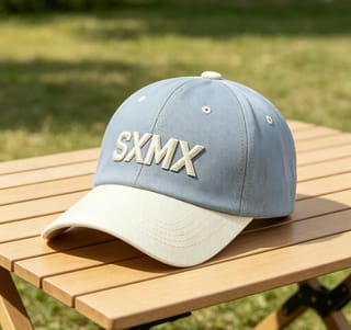 Custom Embroidered Lettering Dad Cap with Contrast Brim thumb 6