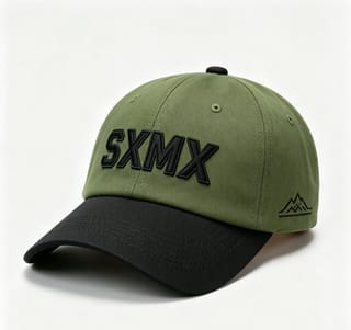 Custom Embroidered Lettering Dad Cap with Contrast Brim thumb 9
