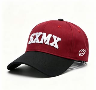 Custom White Embroidery Baseball Cap with Gray Brim thumb 3