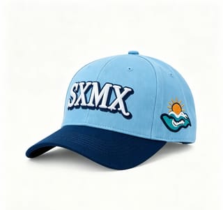 Custom Eagle Patch Flat Brim Cap with Winged Lettering thumb 2