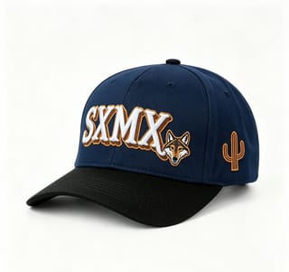 Custom Eagle Patch Flat Brim Cap with Winged Lettering thumb 6