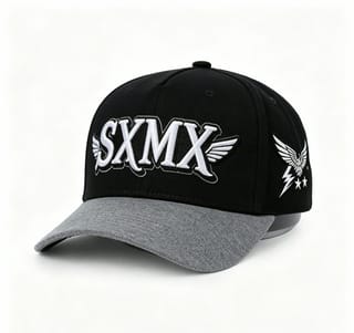 Custom Eagle Patch Flat Brim Cap with Winged Lettering thumb 7