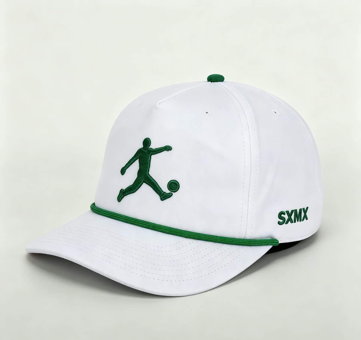 Custom Golf Rope Trim Baseball Cap with Embroidered Figure - image 1