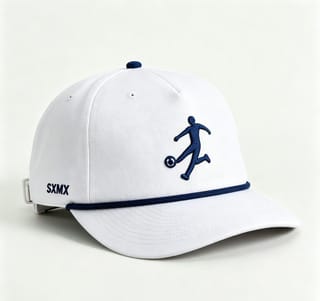 Custom Golf Rope Trim Baseball Cap with Embroidered Figure thumb 2