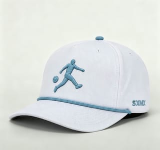 Custom Golf Rope Trim Baseball Cap with Embroidered Figure thumb 3