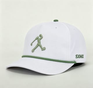 Custom Golf Rope Trim Baseball Cap with Embroidered Figure thumb 6