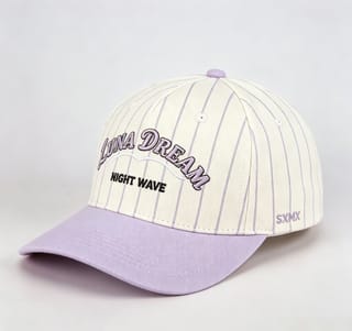 Custom Pinstripe Baseball Cap with Arched Embroidery thumb 3