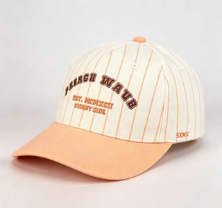 Custom Pinstripe Baseball Cap with Arched Embroidery thumb 5