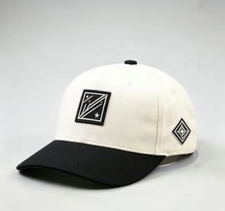 Custom Embroidered Patch Camp Cap with Two-Tone Design