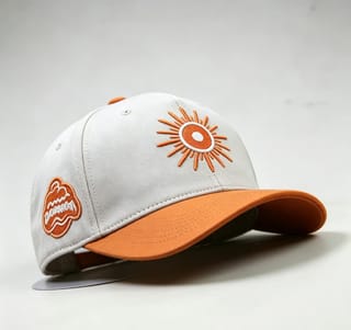 Custom Embroidered Patch Camp Cap with Two-Tone Design thumb 5