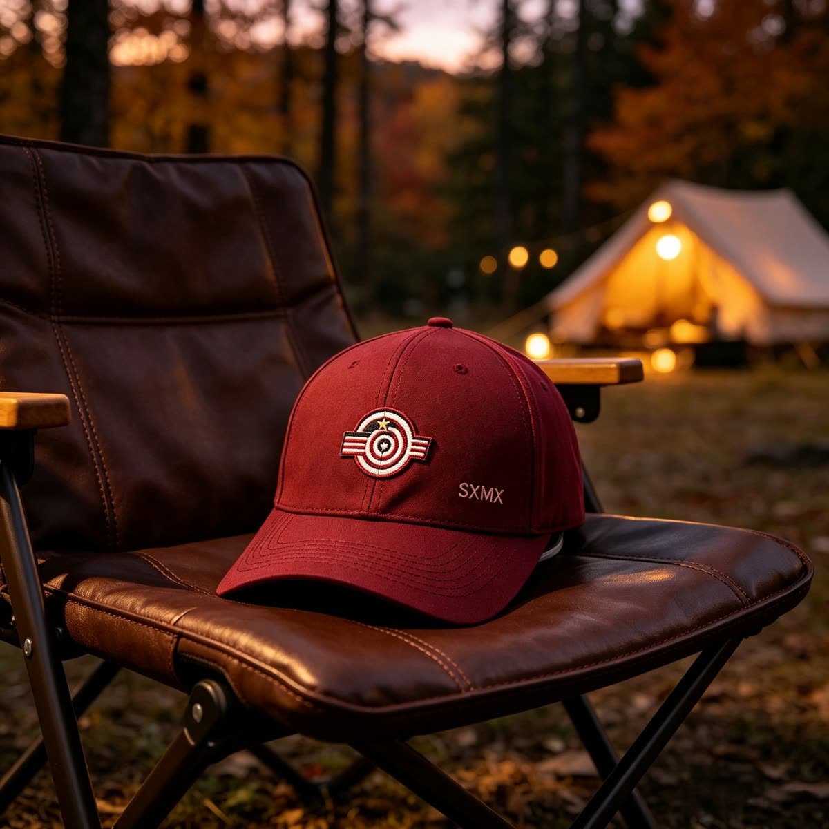 Custom Low Profile Baseball Cap with Embroidered Emblem scene