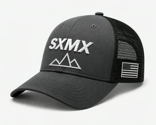 Custom Text Embroidery Trucker Cap with Mesh Back thumb 4