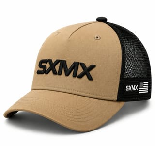 Custom Two-Tone Trucker Cap with Flag Patch thumb 3