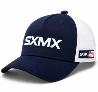 Custom Two-Tone Trucker Cap with Flag Patch thumb 4